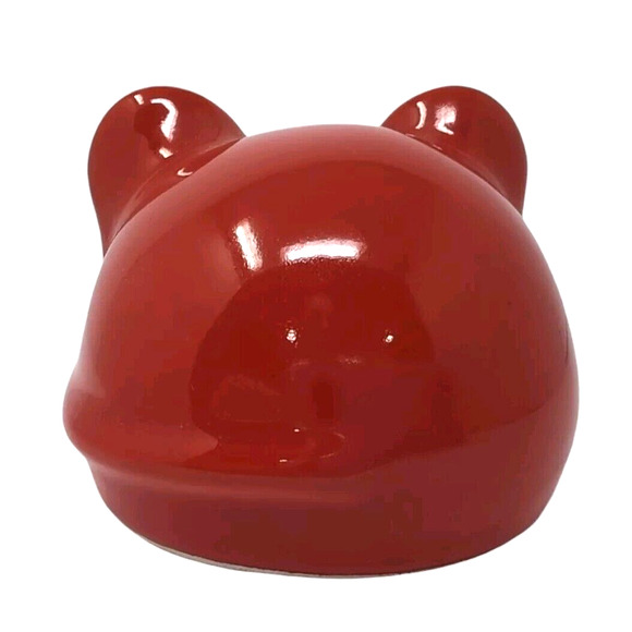 Red Ceramic Mouse Collectible Kitchen Decor Farmhouse Made in Italy Tiny Flaw - Picture 4 of 11